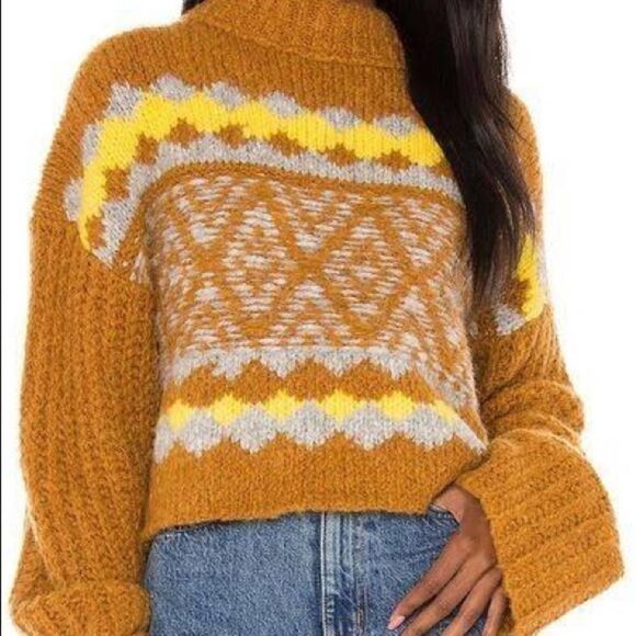 Free People Fair Isle Alpine Pullover Sweater - Picture 7 of 12